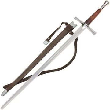Medieval Warrior Handmade Medieval Late Middle Ages Hand and A Half High Carbon Steel Sword